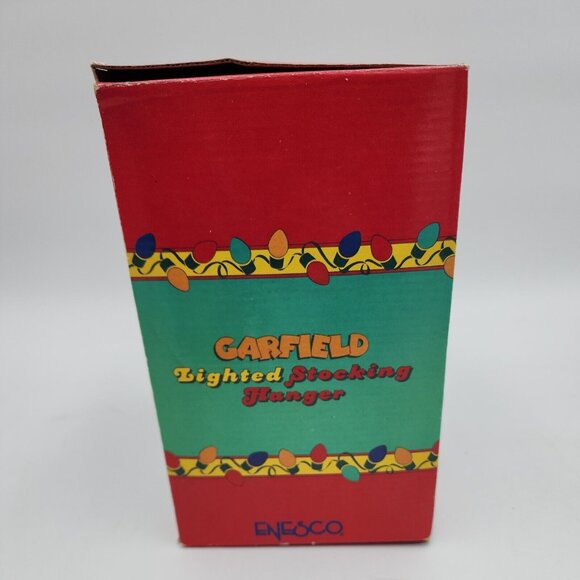 Enesco Garfield Light-Up Holiday Stocking Hanger 1978 with box - Picture 6 of 9